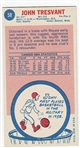 1969 Topps Basketball #58 John Tresvant - Seattle SuperSonics